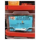 1 1/4in Round Plastic Cap Roofing Nails x2.