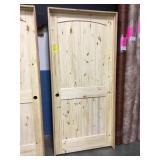 36" RH Unfinished Pine Int Door w/ oak jamb.