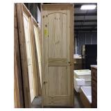 24" LH Unfinished Pine Int Door w/ oak jamb.