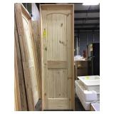 24" RH Unfinished Pine Int Door w/ oak jamb.