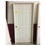 36in x 80in RH Steel 6 panel ext door.