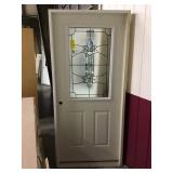 36in x 80in RH Steel 1/2 view ext door.