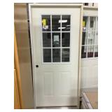 36in x 80in RH Steel 9 lite ext door.