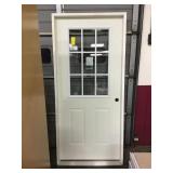 36in x 80in LH Steel 9 lite ext door.