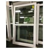 36in x 62in Plygem vinyl single hung window x3.