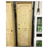 24" RH Unfinished Pine Interior Door. Damaged.