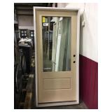 36in x 80in LH Fiberglass 3/4 view ext door.