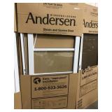 33 in white Storm door.