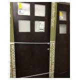 36 in LH pre finished fiberglass door