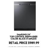 Samsung 24" Top Control Dishwasher