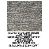 Shaw 24" x 24" Carpet Squares x 816 sq ft