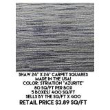 Shaw 24" x 24" Carpet Squares x 400 sq ft