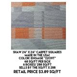 Shaw 24" x 24" Carpet Squares x 288 sq ft