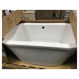 Lowell Canvas White Freestanding Soaking Tub
