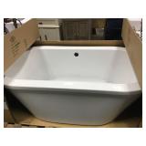 Lowell Canvas White Freestanding Soaking Tub