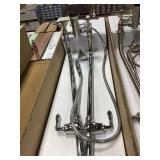 Polished Chrome Floor Mount Bathtub Faucet