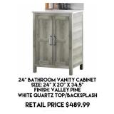 24" Bathroom Vanity Cabinet