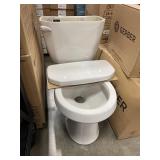 2 Piece White Gerber Round Toilet