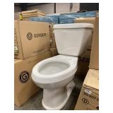 2 Piece White Gerber Elongated Toilet