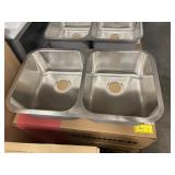 9" Kindred Double Bowl SS Kitchen Sink