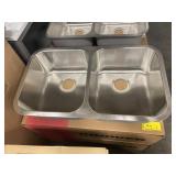 9" Kindred Double Bowl SS Kitchen Sink
