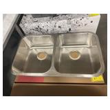 8" Kindred Double Bowl SS Kitchen Sink.