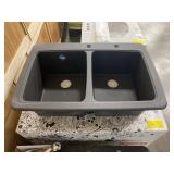 9" Franke Double Bowl Composite Sink