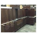 17pc Silvercreek Bristol Chocolate 36" Kitchen
