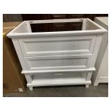 Alyce White Vanity with 2 hardware options
