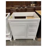 Alyce White Vanity with nickel hardware