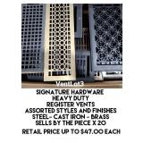 Signature Hardware Heavy Duty Register Vent x 20