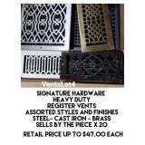 Signature Hardware Heavy Duty Register Vent x 20