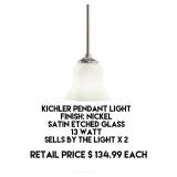 Kichler Pendant Light x 2