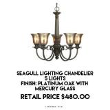 Seagull Lighting 5 Light Chandelier