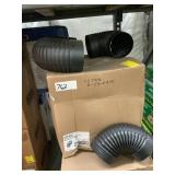 6in. 24Ga. Black corrugated elbows by the box