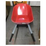 6 cu ft single wheel wheelbarrow.