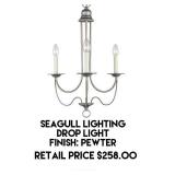 Seagull Lighting Drop Light
