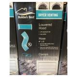 White Louvered dryer vents x 3