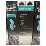 White Louvered dryer vents x 3