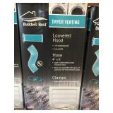 White Louvered dryer vents x 3