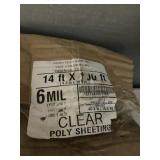Clear poly sheeting