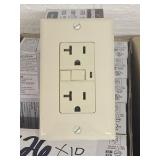 Almond GFCI w/ face plate x 10