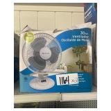 12" Oscillating Table Fan x 2