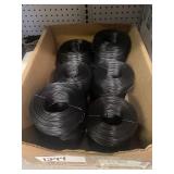 Box of Black Tie Wire Rolls