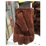 Winter suede leather gloves x3 pair.