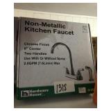 Nonmetallic kitchen faucet.