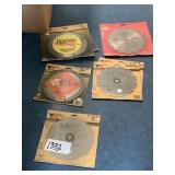 Stack of mixed Vermont American saw blades