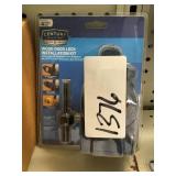 Century wood door lock installation.