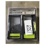 21pc Black oxide drill bit set.
