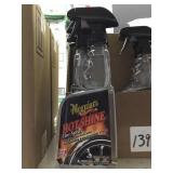 Meguiars hot shine tire spray x12 bottles.